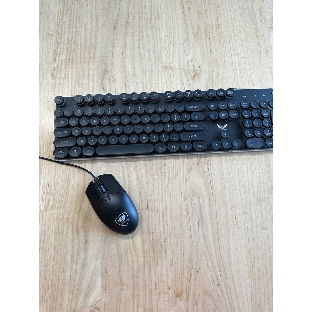 Zerodate LD-KB202 Keyboard and Cougar Deathfire EX Mouse Gaming Combo Black